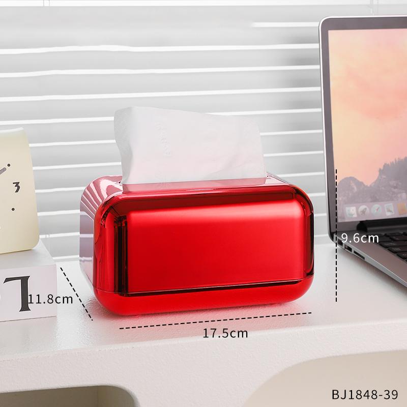 Fashionable Luxury Gold Tissue Box Series Storage Napkin Holder Paper Box Decoration Desktop Tissue Holder Kitchen Tissue Box
