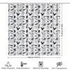 Gothic Horror Shower Curtain Skull Bat Spiderweb Halloween Decor Spooky Bathroom Set Vintage Creepy Gothic Home Textile Wall Han