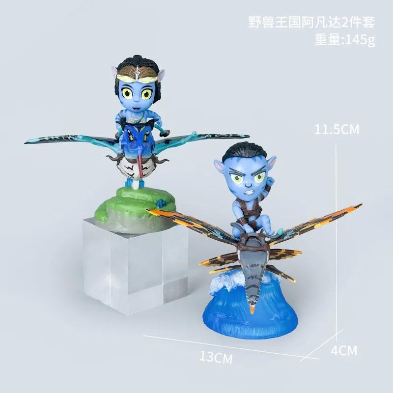 Cute Avatar 2 Neytiri & Jake Sully PVC Figure Model 12cm - Collectible Anime Character Toys for Fans Kids Adults Home Decoration