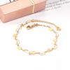 LUXUKISSKIDS Moon With Star Cute Anklet Bracelet For Women Fashion 2025 Gold Plated Summer Beach Ankle Bracelet Jewelry Bijoux