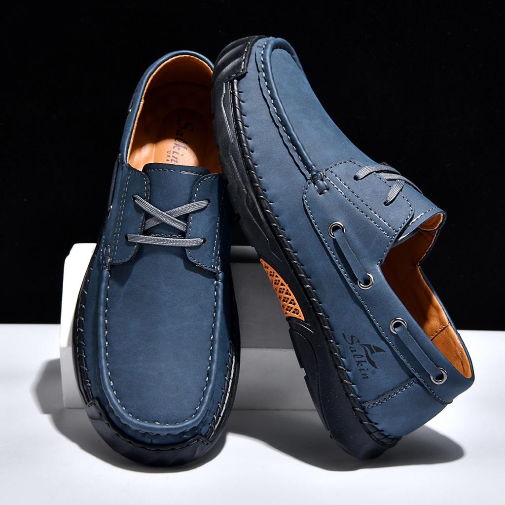 El yapımı rahat deri ayakkabı erkekler konfor sürüş ayakkabısı yumuşak deri makosenler erkek ayakkabısı mokasen takım ayakkabı