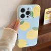 Summer Blue Refreshing Fruit Lemon Pattern Shock Proof Phone Cover Case for iPhone 17 16 15 14 13 12 11 Pro Max Plus Air