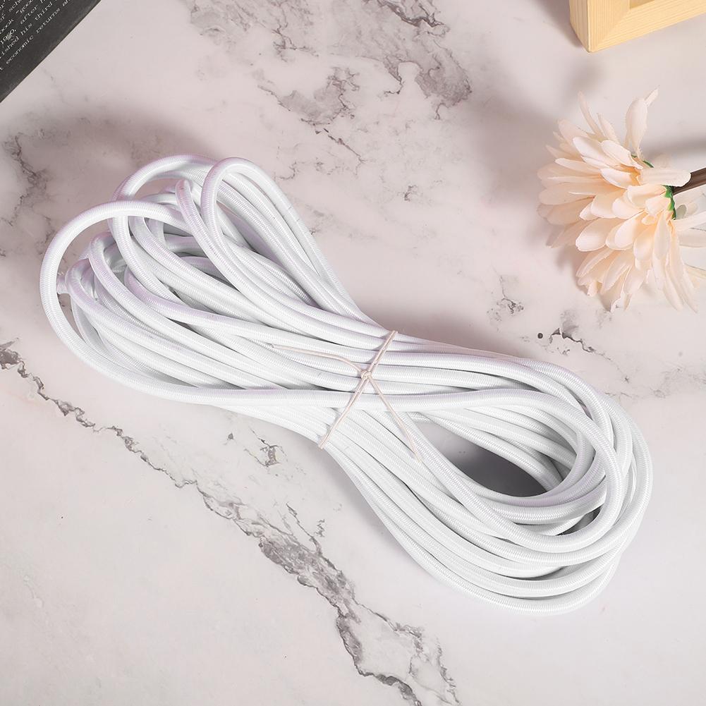 6mm 10m / 32.8ft Polypropylene Fiber Round Elastic Rope Cord Sewing Accessories for Clothing
