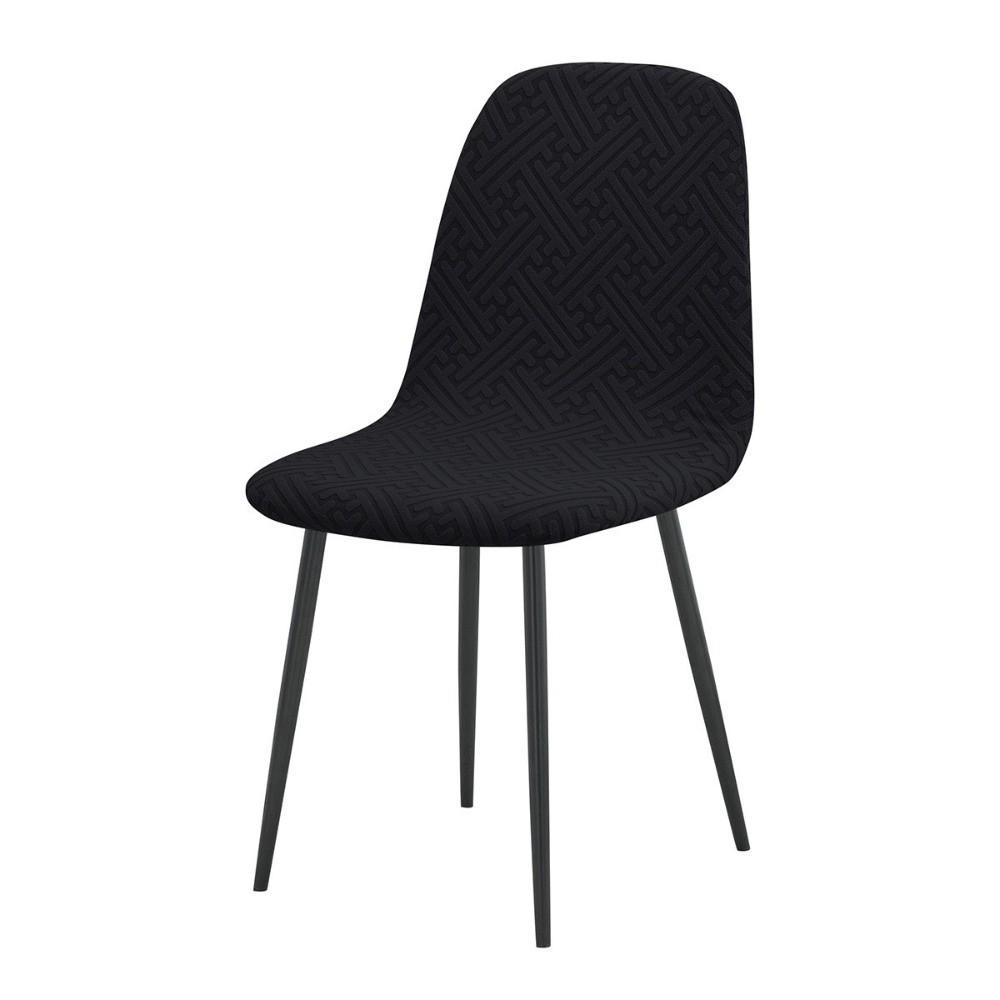 High Back Dining Chair Cover Elastic Spandex Jacquard Chair Cover Stretch Chair Cover  Dining Room
