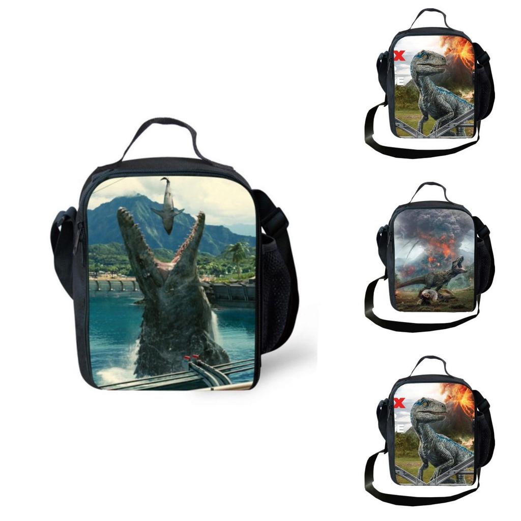 Jurassic Park Dinosaur 3d Lunch Bag For Kids With Tyrannosaurus Rex Print