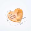 Acrylic Heart Lettering Mini Comb Keychain Accessory Supplies