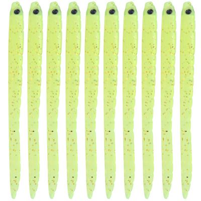 10 Pcs Silicone Artificial Worm Earthworm Soft Fishing Lures Bait Fish Tackle Accessories Kit