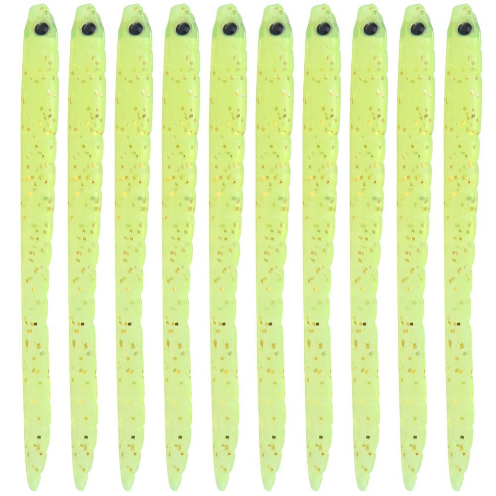 10 pcs Silicone Artificial Worm Earthworm Soft Fishing Lures Bait Fish Tackle Accessories Kit