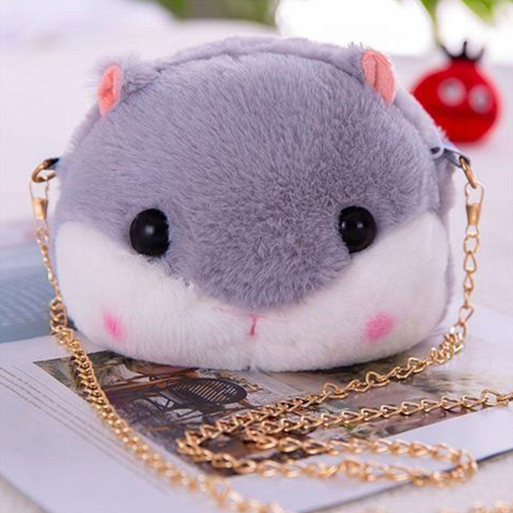 

Мультяшная плюшевая сумка в форме звезды, кукла-хомяк, кошелек для монет, новая сумка через плечо 2