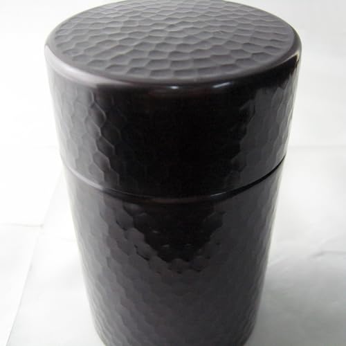 Nagao Pure Copper Tea Caddy Canister, Small, Diameter 6.5cm x Height 11cm, Boxed, SECCHU, Made in Japan