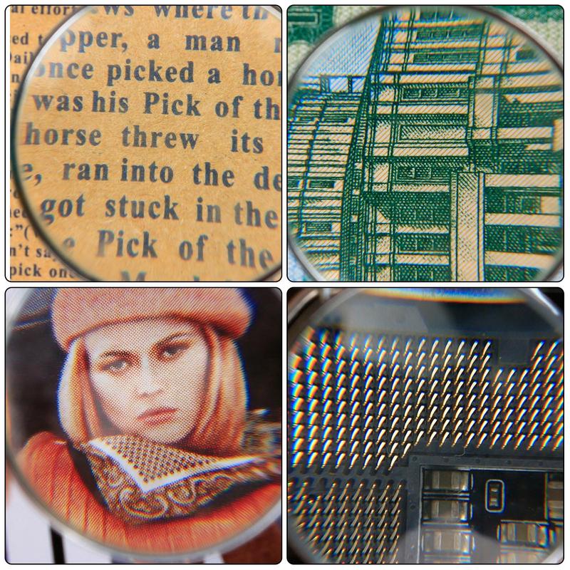 5X Magnifying Glass Reading Glasses Pendant Jewelry Optical Magnifier with Chain Necklace Neckglasses Portable Monocle