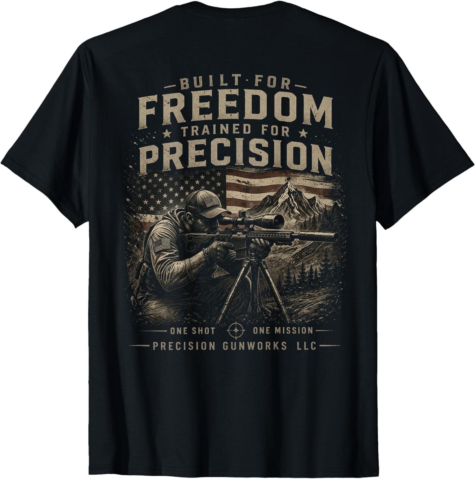 Built for Freedom Long Range Shooting Tee T-Shirt XL