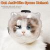 Atmungsaktive Haustier-Raumhaube Anti-Biss Haustier-Pflegemaske Elizabeth-Kragen Katze Astronautenhelm Kätzchen