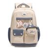Contrast Color Student Backpack Large Capacity Schoolbag Women's Backpack