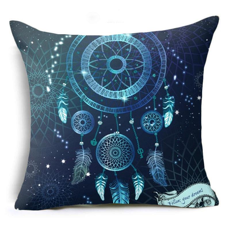 Boho Pillow Cover Dream Catcher Cushion For Home Sofa Chair Decoration Pillowcase Car Ornament
