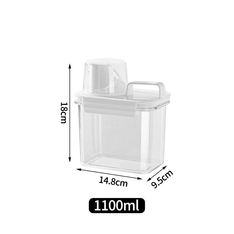 Airtight Kitchen Storage Container: Food-Grade Transparent Plastic Canister for Grains, Rice, and Beans.