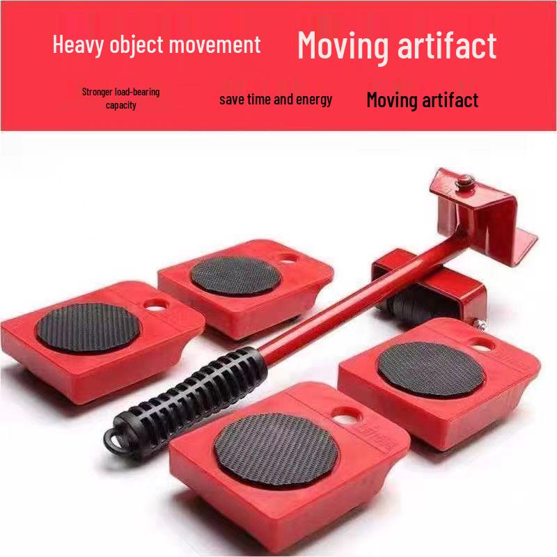 Spring Cleaning Heavy Furniture Mover Set: 5-Piece Household Moving Aid