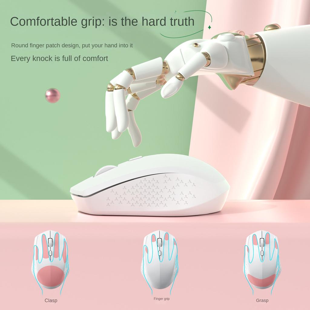 Ergonomic Wireless Bluetooth 5.2 Mouse 1600DPI Rechargeable Mouse for MacBook Tablet Computer Laptop 2.4GHz USB PC Accessories