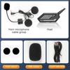 Kebidumei Motorcycle Helmet Bluetooth Intercom Headset Wireless Hands-free Waterproof 800m Intercomunicador Speaker Earphone