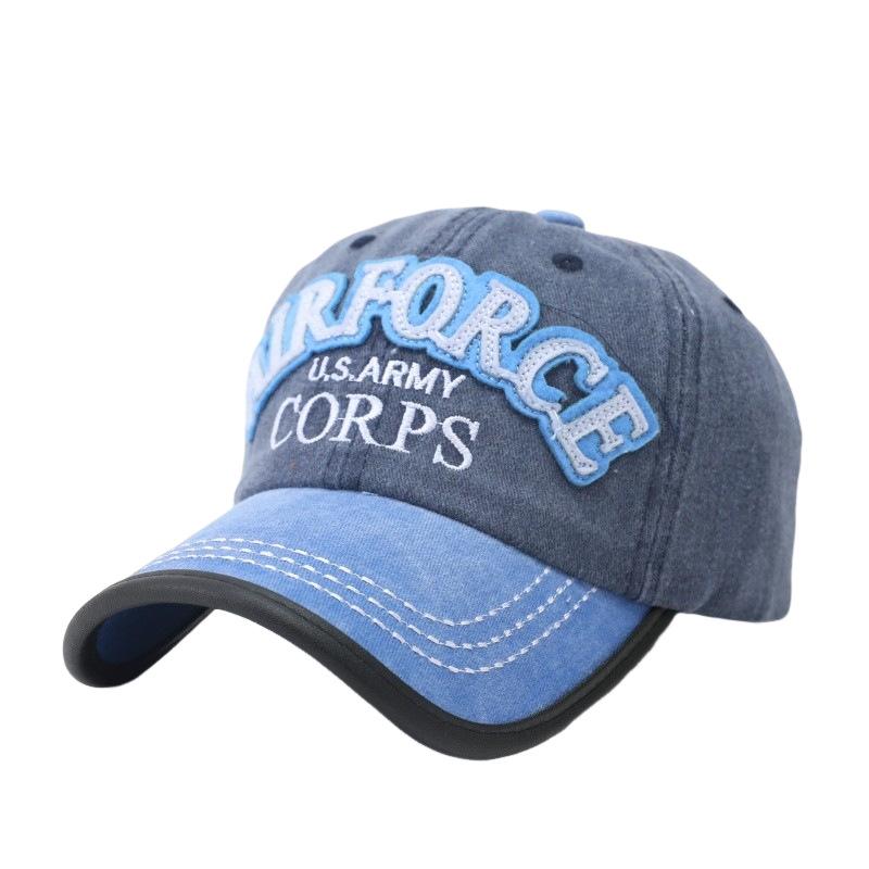 USA Cotton Baseball Cap Outdoor Sunshade Sunscreen Cap Female Cap Male Sports Sun Hat European and American Hat