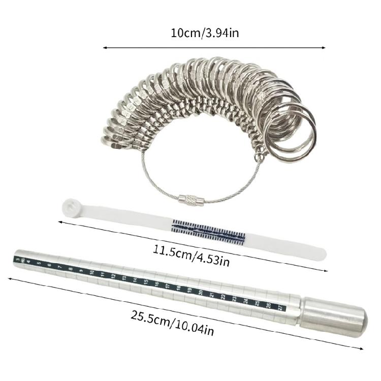 User Friendly Ring Sizer Instrument Featuring Metal Build for Convenient and Precise Jewelry Fit Assessment