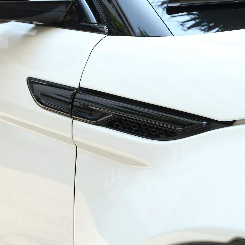 METYOUCAR Rivestimento Uscita Aria Parafango Laterale Porta ABS per Land Rover Range Rover Evoque 2012-2017 (Nero pianoforte)