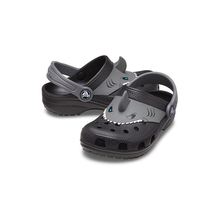 Crocs Fun Lab Classic I Am Shark Clog Baby Footwear Gray 207072-001