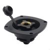 RV Water Inlet Fitting WallMount Recreational Vehicle Fill Square for Boats Black