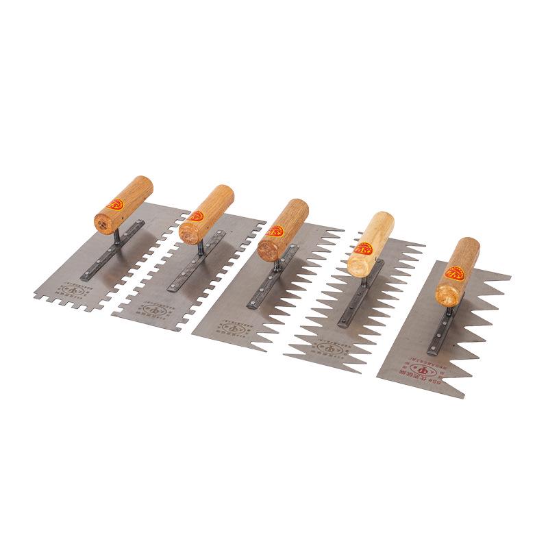 Pointed Toothed Trowel Plastering and Tiling Grout Scraper Tool