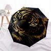 1pc Tiger Face Design Outdoor Umbrella - Automatic Opening/Closing, Portable 3-Fold Design, 8-Rib Iron Frame, Perfect Gift for Fans and Travelers.L013