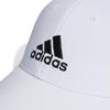 Adidas DKH27 Men's Lightweight Baseball Cap with Embroidered Logo, White/Black (II3552), Size 54.0-57.0 Cm (Kids)