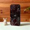 Cool S-Spider Web H-Heart Phone Case For iPhone17,16,15,14,13,12Plus,Pro Max,XS,5G Soft Silicone Black Cover