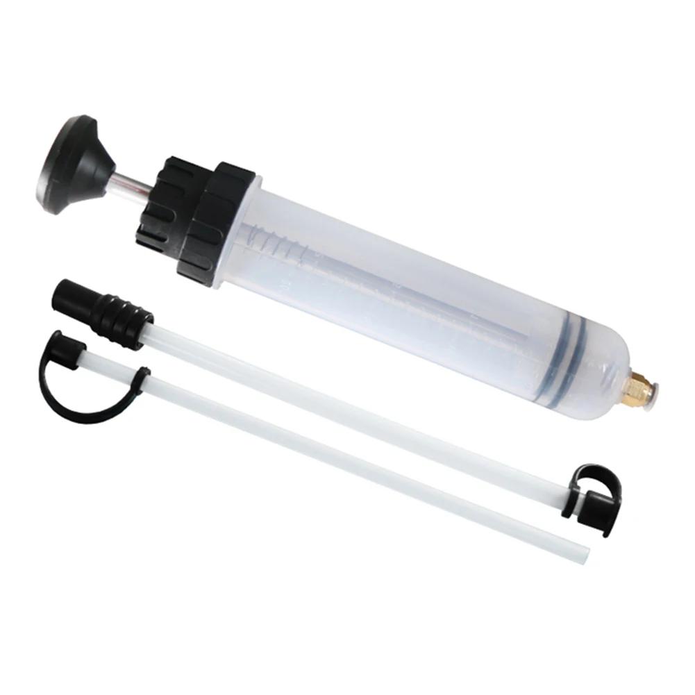 200ml/500ml Car Oil Fluid Extractor Portable Syringe Type Manual Suction Vacuum Fuel Car Transfer Transparent Kit for Automobile