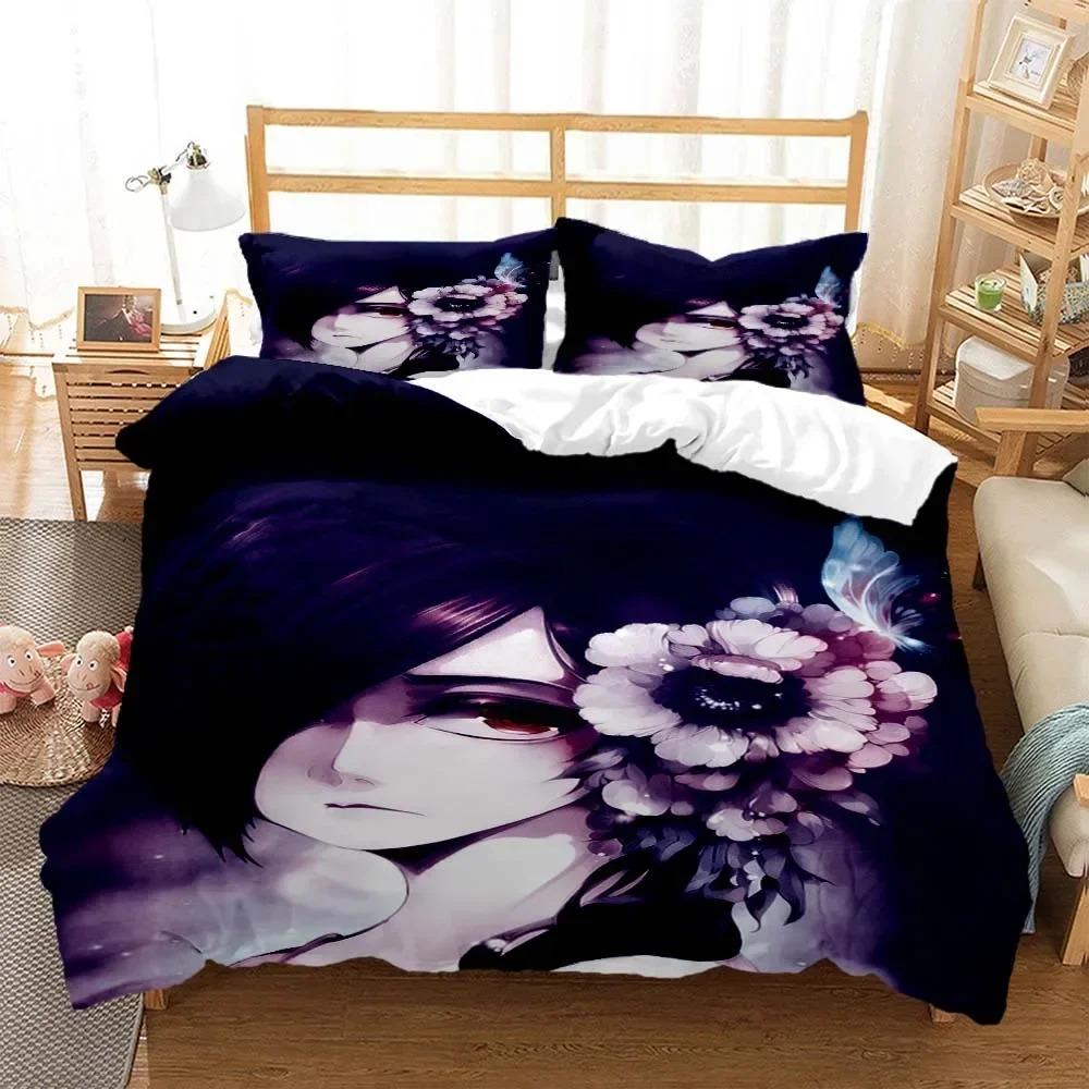 Tokyo Ghoul Bedding Set For Bedroom Soft Modern Bedspreads Comefortable Kids Duvet Cover Quilt Cover And Pillowcase