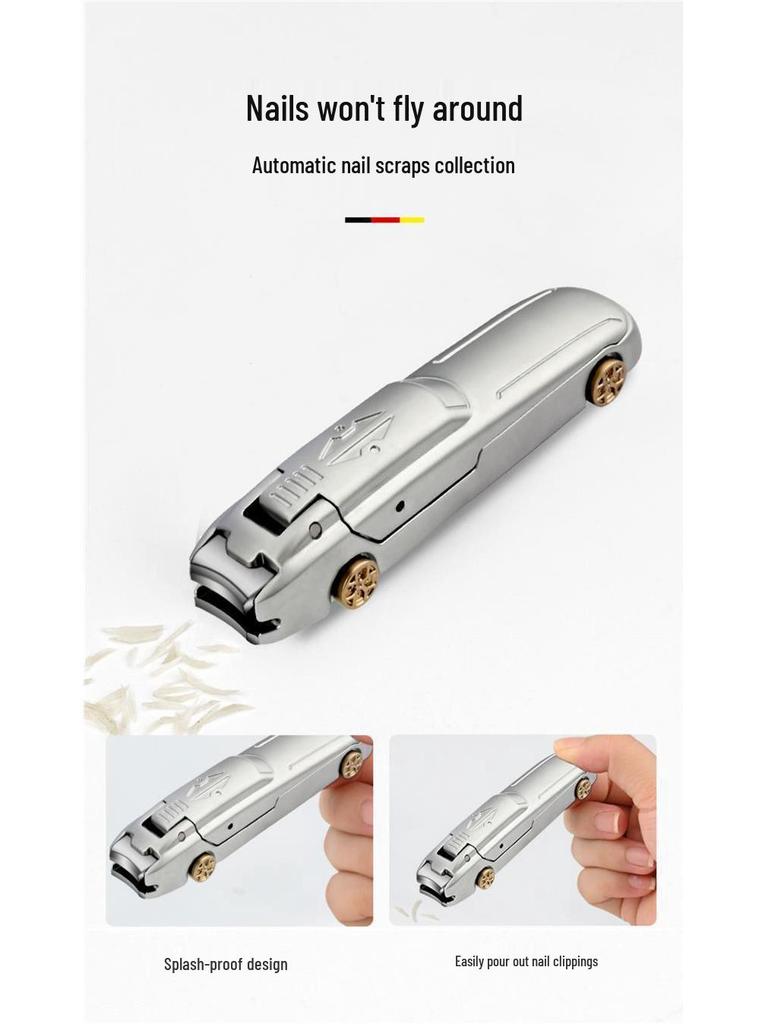 Bionic Anti-Splash Large Nail Clipper and Toenail Scissors Set