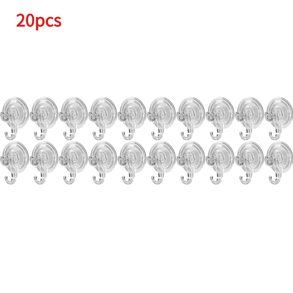 Suction Cup Hooks Clear Reusable Heavy Duty Vacuum Suction Cup Hooks Kitchen Bathroom Hooks for Towel Wall Hook Storage Holder