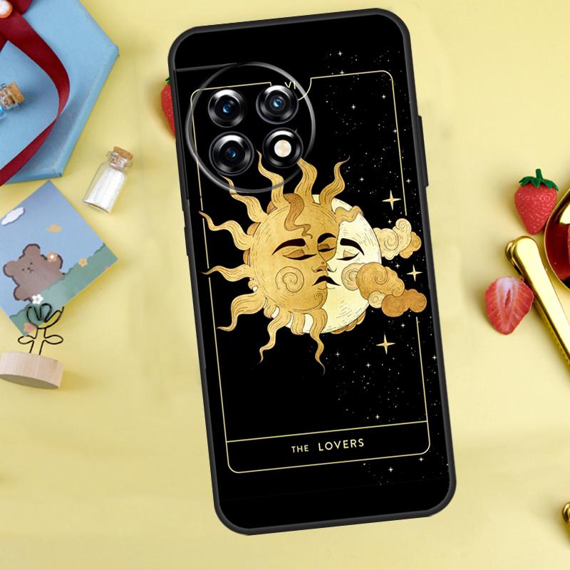 Crescent Moon Sun Cover For OnePlus 12 12R 13 13R 11 10 Pro 8T 10T OnePlus Nord CE 2 3 4 Lite N30 N20 N10 Case