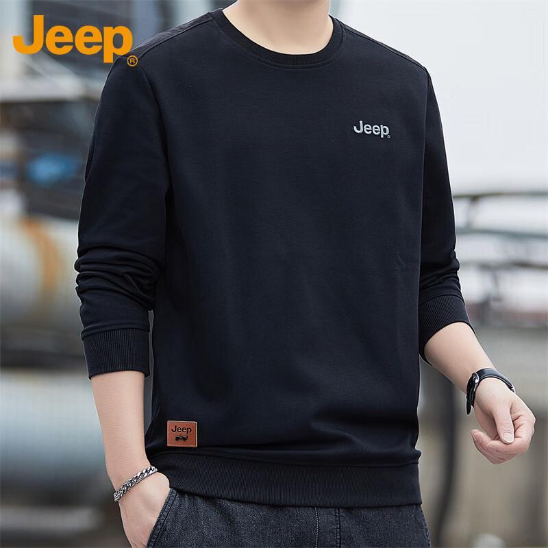 

Jeep Men s Round Neck Long Sleeve Sweatshirt 3XL