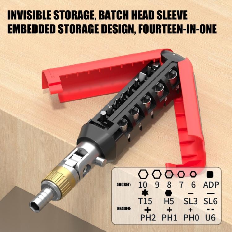 Screwdriver Bit Socket Set, Bendable Ratchet Screwdriver Set , Multipurpose Tool Kit for Home & Garage