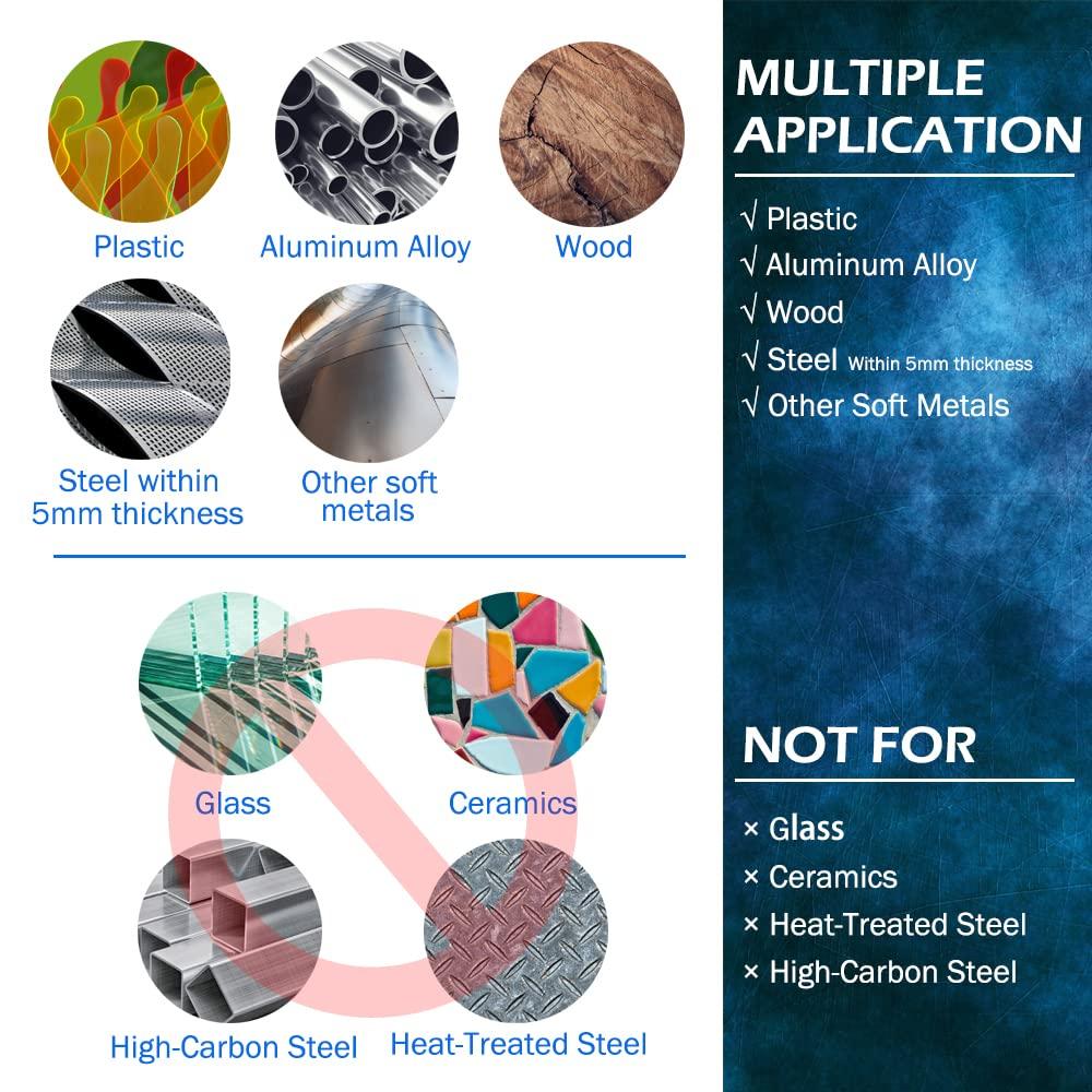 13Pcs HSS Metal Twist Drill Bit Set 1/4 Hex Shank 1.5-6.5mm Suitable For Woodworking And Wood Operations