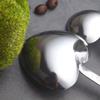 2sets 4pcs/set Kitchen Seasoning Spoon Stainless Steel Heart Measuring Spoon Baking Tool