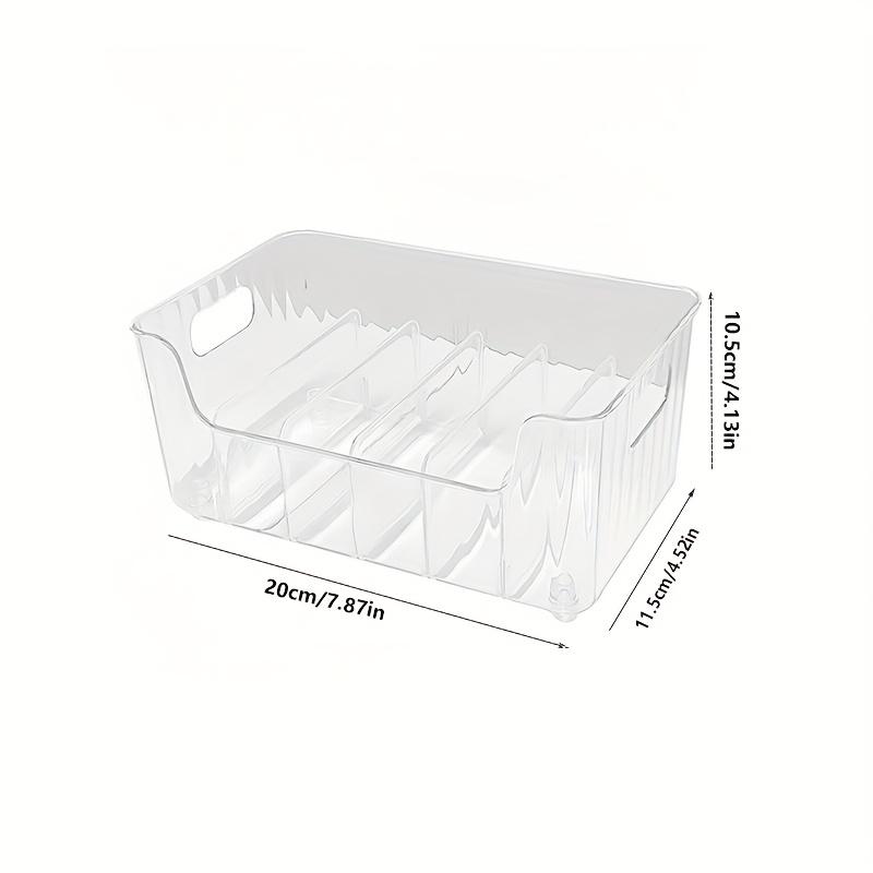 

2pcs six-grid detachable spice rack, large-capacity refrigerator, cabinet and living room countertop condiment storage box