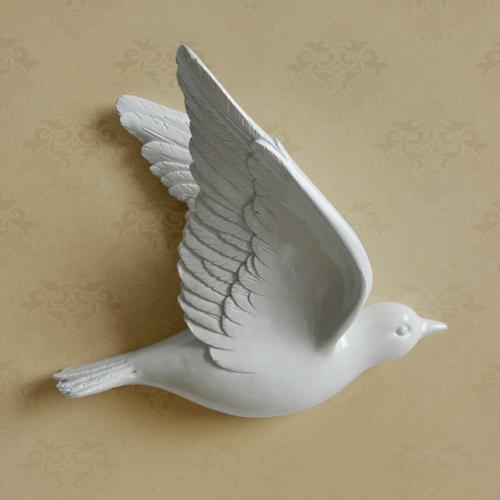Creative Resin Little bird Wall decoration 3D Home decor wall hangings Decorative accessories Modern crafts Background wall