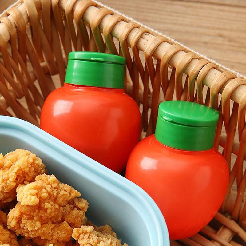 

4 шт. Мини-пластиковая баночка для специй 50 мл, баночка для приправ, диспенсер для агиномото, многоразовая кухонная бутылка для соли, перца, приправ, декор для бенто 4pcs