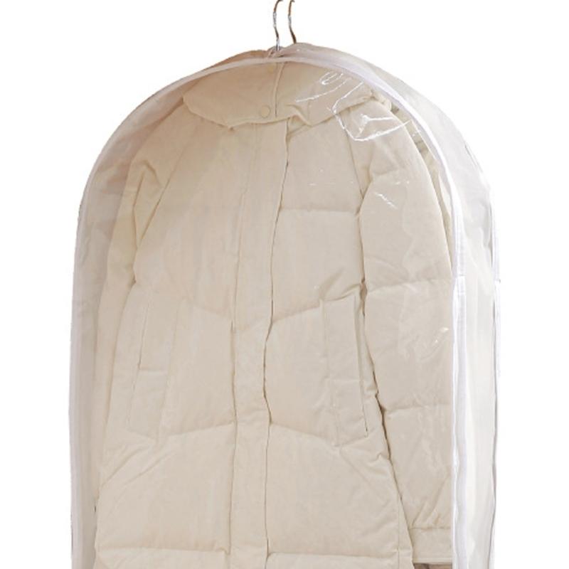 Space Saving PEVA Dust Cover With Viewing Panel  Clothing Protector For Wardrobe Suitcase Hanging Garment Bag f