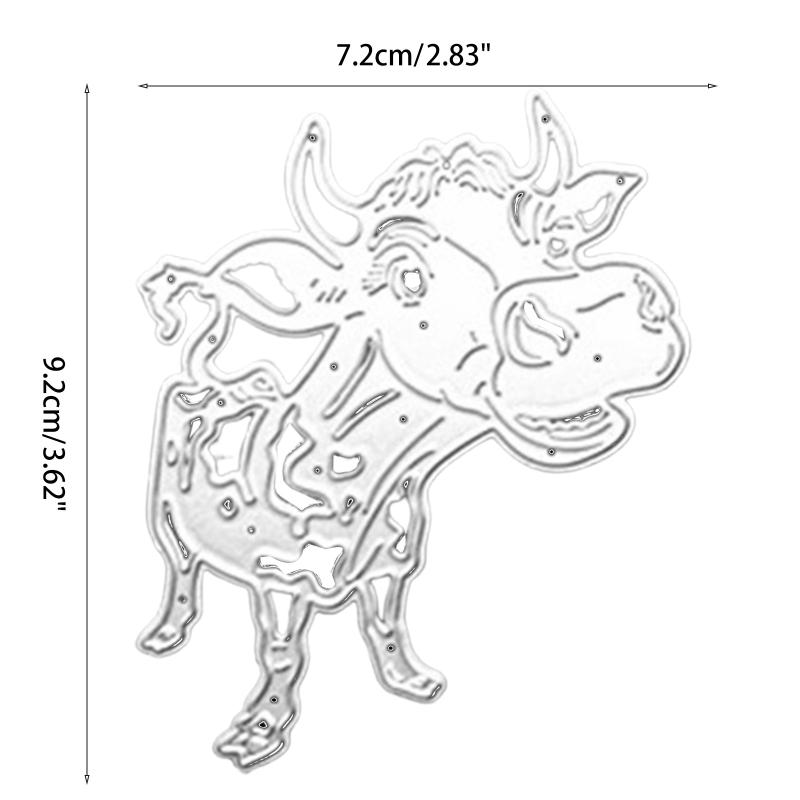 Lovely Cattle Metal Cutting Dies Handmade Crafts DIY Scrapbooking Embossing Supplies for Children Kids Girls Boys