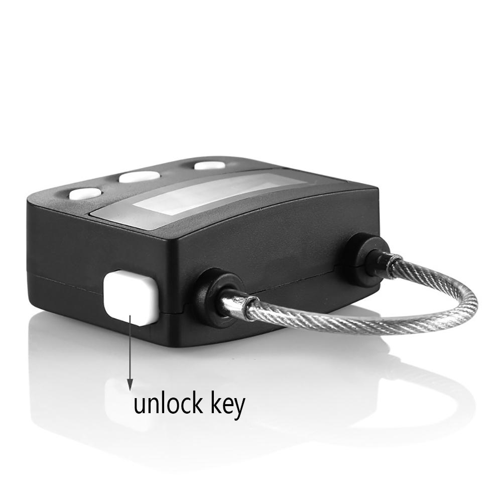 Black Fetish Bondage Time Lock For Ankle Handcuffs Mouth Gag Electronic Timer