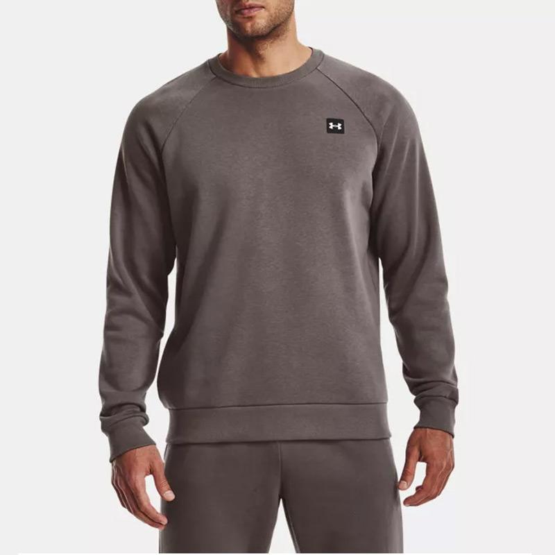 Under Armour Rival Training Fleece Pullover Sweatshirt Men Sweatshirts Brown 1357096-176