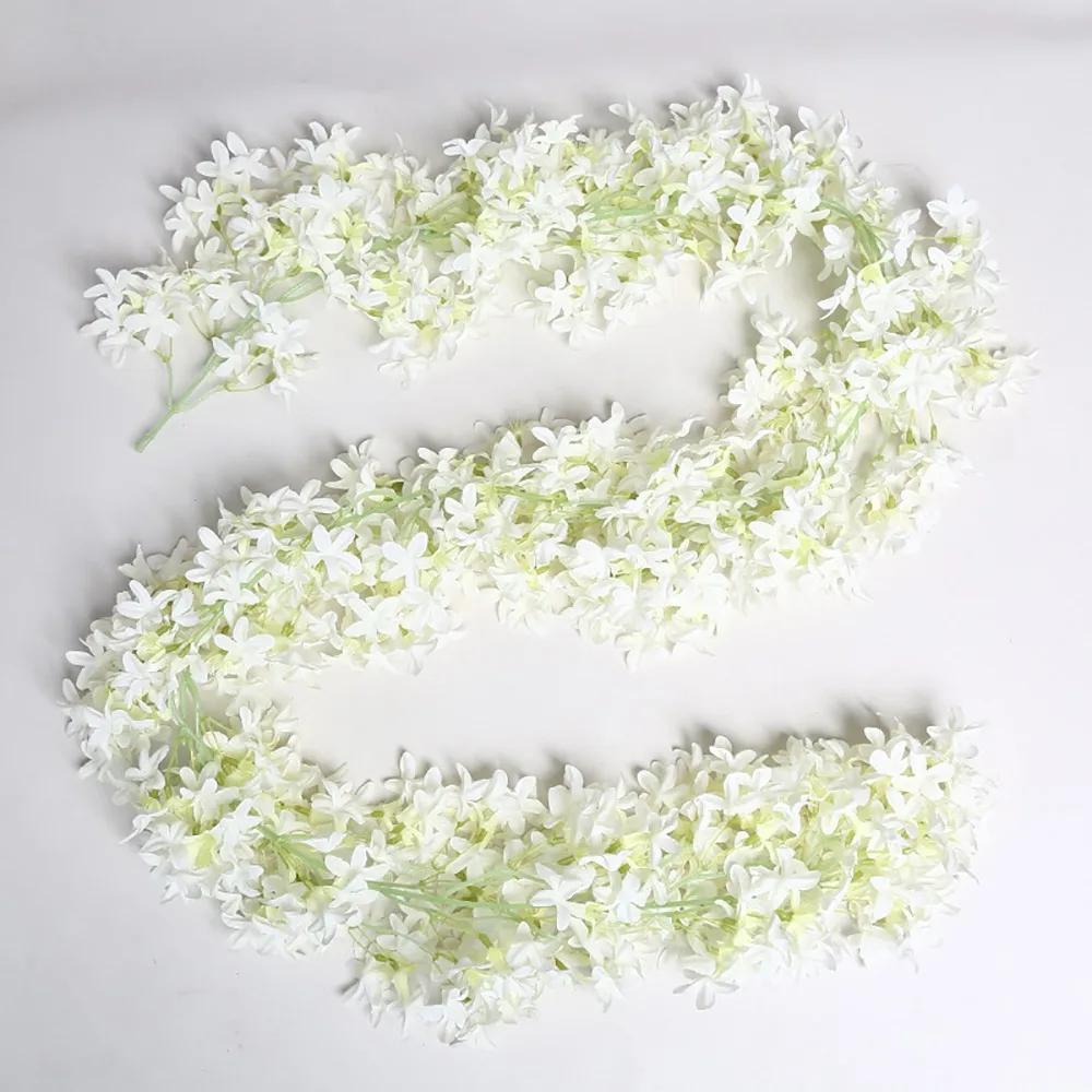 Multicolor Lilac Artificial Flower Flower Wreath DIY Simulation Flower Vine Photo Props Ornament Faux Flower Party Supplies
