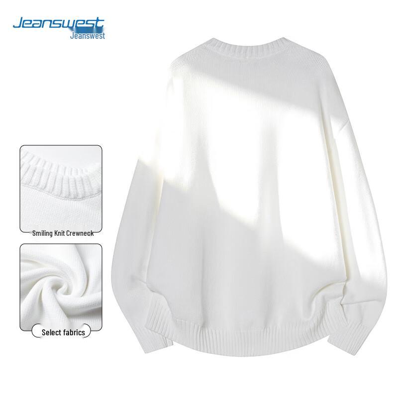 JEANSWEST Men's Thickened Pullover Round Neck Knit Sweater